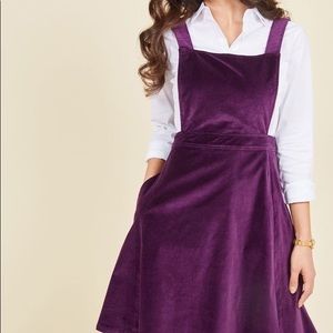 PURPLE MODCLOTH PINAFORE DRESS